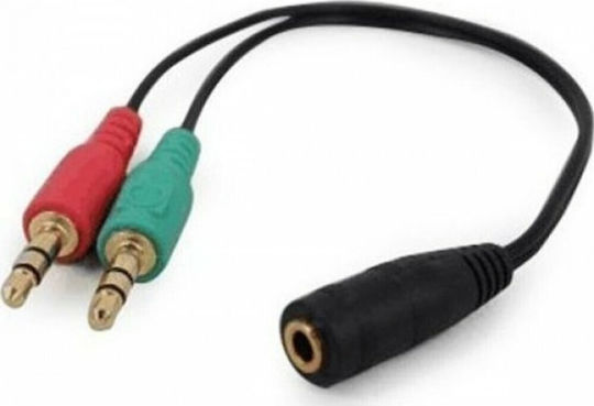 Cablexpert Μετατροπέας 3.5mm 2x male σε 3.5mm female 1τμχ CCA-418