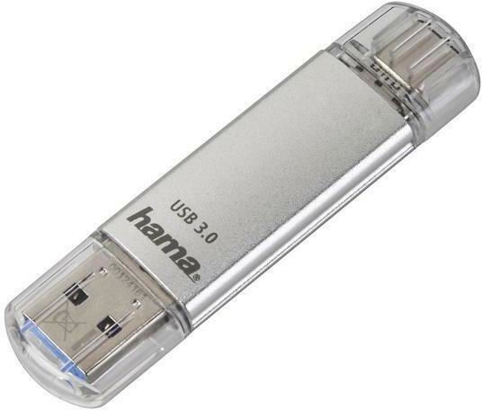 HAMA C-Laeta 16GB USB 3.1 Стик с връзка USB-A & USB-C Сребрист