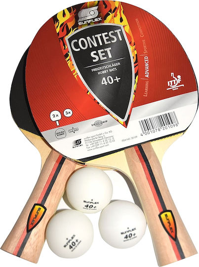 Sunflex Contest Tischtennisschläger-Set für Erfahrene Spieler