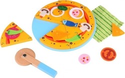 Tooky Toys Cooking Toy / Kitchen Utensils Πίτσα made of Wood for 1+ Years Old