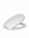 Viospiral Satin Toilettenbrille Soft-Close Kunststoff 44x36.4cm Weiß