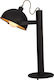 Home Lighting Omaha Metal Vintage Table Lamp for Socket E27 with Black Shade and Base