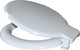 Bega Plast Atlantis No.1 Капак За Тоалетна Шанта Пластмаса 43x36.50см Бял