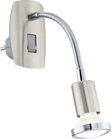 Eglo Mini Μονό Σποτ με Ντουί GU10 σε Ασημί Χρώμα Eglo Mini Μονό Σποτ με Ντουί GU10 σε Ασημί Χρώμα