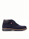 Robinson Suede Navy Μπλε Ανδρικά Μποτάκια