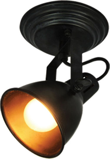 Home Lighting Single Spot with Socket E14 in Black Color