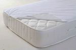 Single Waterproof Terry Mattress Cover with Elastic Straps Comfort Nights White 100x200cm