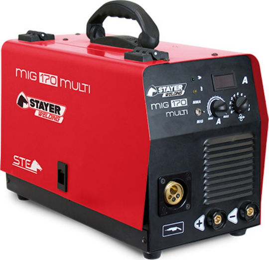 Stayer MIG 170 Multi Ηλεκτροκόλληση Inverter MIG / TIG / MMA με Μέγιστο Ρεύμα Συγκόλλησης 170A και Κύκλο Εργασίας 60%