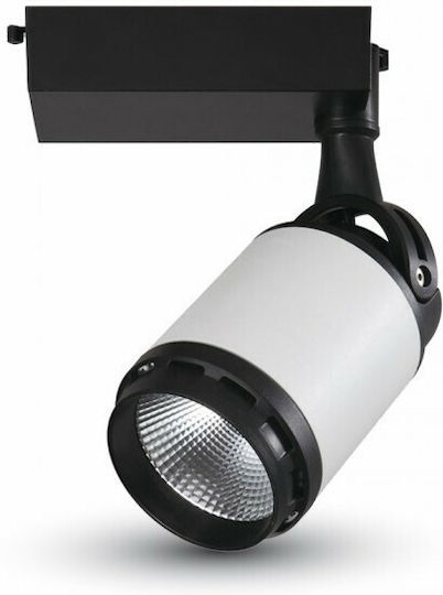 V-TAC Single LED Cool White Spot in Black Color