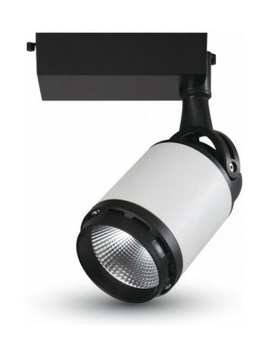 V-TAC Single LED Cool White Spot in Black Color