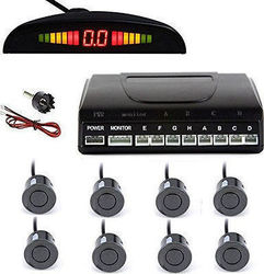 Car Parking System with Screen and 8 Sensors in Black Colour GT08