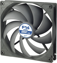 Arctic F14 PWM PST CO 140mm 4-Pin Case Fan Gray