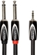 Roland Kabel 2x 6,3mm Stecker - 3,5 mm Stecker 3m Schwarz (RCC-10-3528)