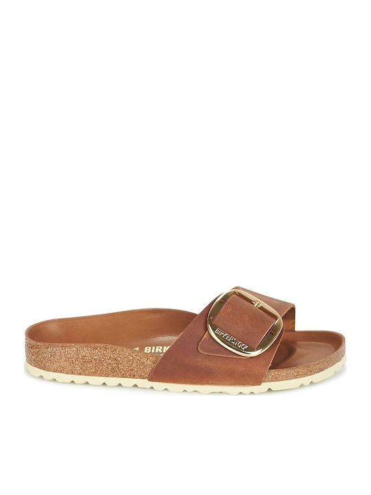 Birkenstock Madrid Big Buckle Oiled Leather Anatomic Σανδάλια Brown
