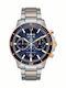 Bulova Sport Marine Star Ανδρικό Ρολόι 45mm Χρονογράφος Μπαταρίας με Ασημί Μεταλλικό Μπρασελέ