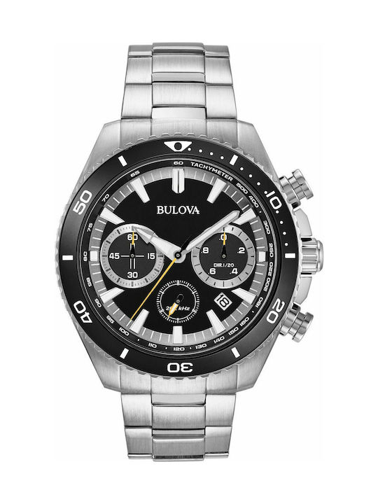 Bulova Sport Marine Star Ρολόι Χρονογράφος Μπαταρίας με Μεταλλικό Μπρασελέ σε Ασημί χρώμα