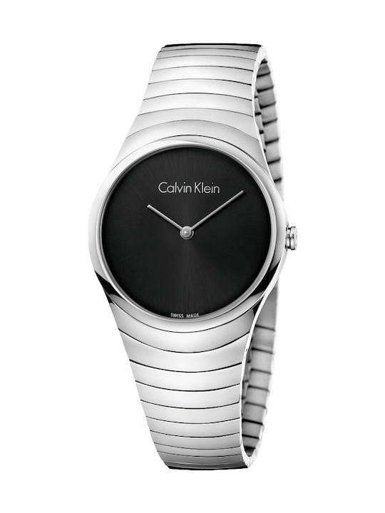 Calvin Klein Ceas cu Argintiu Brățară Metalică K8A23141