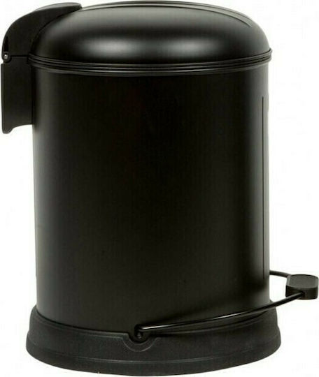 Marva Velvet 779000 Metallic Bathroom Basket 5lt Black