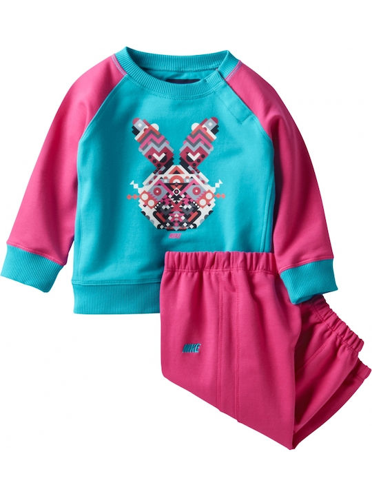 Nike Kids Sweatpants Set Turquoise 2pcs