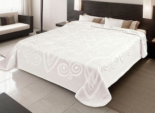 Belpla Ster 516/29 Natural Pătură Spania Catifea Supraînălțată 220x240 cm Bej