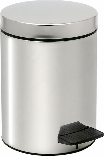 Pam & Co 05-136-001 Inox Badezimmer Mülleimer Sanftes Schließen 5Es Pam & Co 05-136-001 Inox Badezimmer Mülleimer Sanftes Schließen 5Es