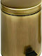 Pam & Co Metalic Perie pentru coșul de gunoi din baie Închidere lentă 5lt Culoare bronz