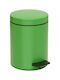 Pam & Co Metallic Toilet Bin with Soft Close Lid 5lt Green