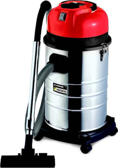 Stayer VAC2030 Staubsauger Flüssigkeiten / Feststoffe 2000W mit Edelstahl Behälter 30Es