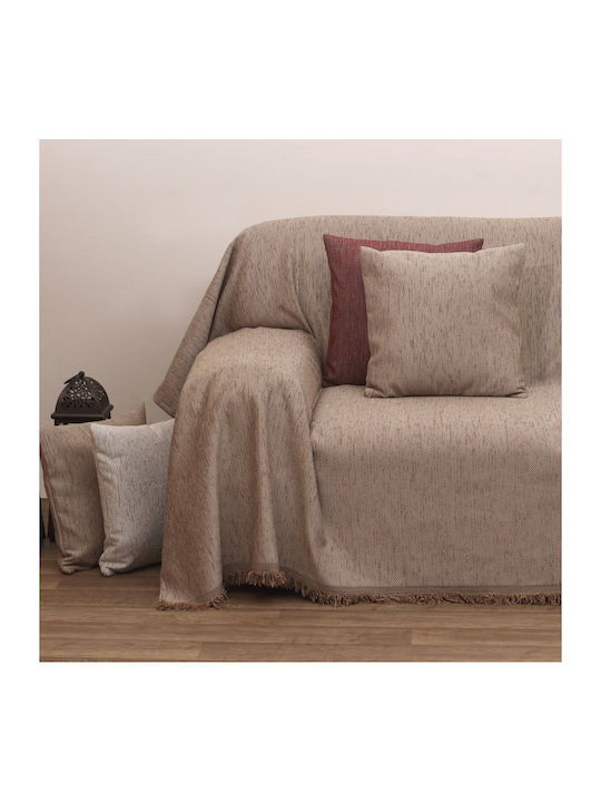 Viopros Armchair Throw 2100 240x180cm Beige 631934