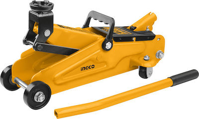 Ingco Hydraulic Car Jack with Lifting Height up to 34cm and Lifting Weight up to 2 Tons