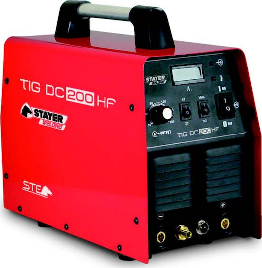 Stayer TIG DC 200HF Ηλεκτροκόλληση TIG με Μέγιστο Ρεύμα Συγκόλλησης 200A και Κύκλο Εργασίας 100%