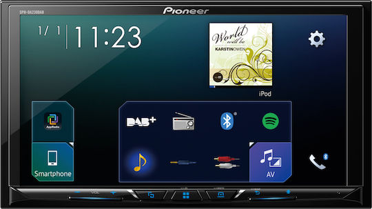 Pioneer Ηχοσύστημα Αυτοκινήτου 2 DIN (Bluetooth/USB/AUX/WiFi/GPS/Apple-Carplay/Android-Auto) με Οθόνη Αφής 7"