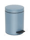Pam & Co Metalic Perie pentru coșul de gunoi din baie Închidere lentă 5lt Albastru deschis