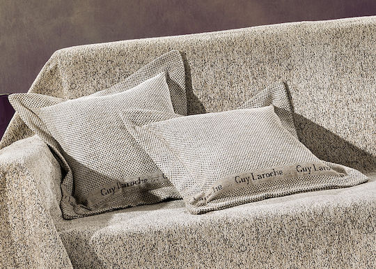 Guy Laroche Balance Ριχτάρι Τριθέσιου Καναπέ Δύο 'Οψεων Chenille 170x300εκ. Sand