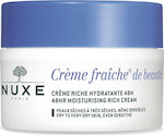 Nuxe Creme Fraiche de Beaute Rich 48ωρη Ενυδατική Κρέμα Προσώπου για Ξηρές/Ευαίσθητες Επιδερμίδες 50ml