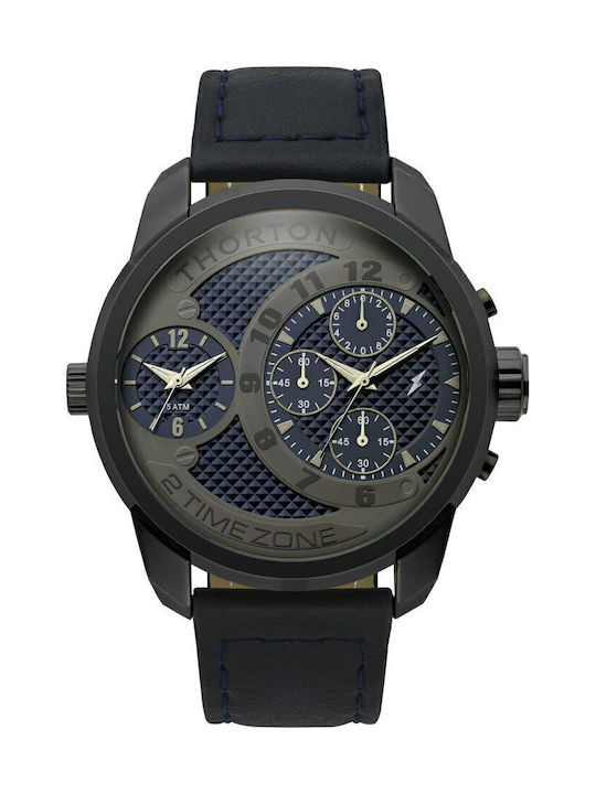 Thorton Ανδρικό Ρολόι 53mm Χρονογράφος Μπαταρία...