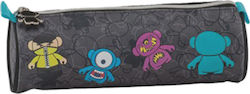 Graffiti Allover Monskey Pencil Case Barrel with 1 Compartment Gray