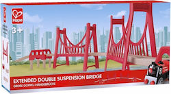 Hape Extended Double Suspension Bridge Ράγες Σιδηρόδρομου από Ξύλο για 3+ Ετών Hape Extended Double Suspension Bridge Ράγες Σιδηρόδρομου από Ξύλο για 3+ Ετών