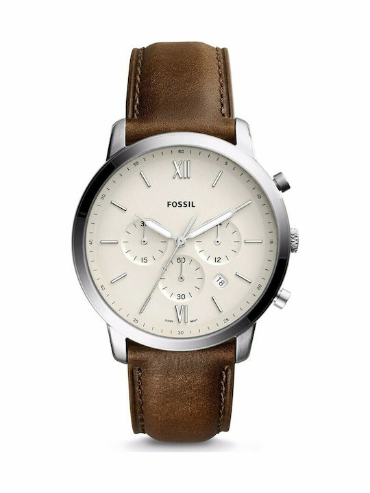 Fossil Neutra Ανδρικό Ρολόι 44mm Χρονογράφος Μπ...