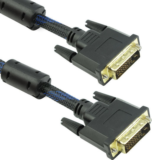 Cable DVI-D male - DVI-D male 10m (18187)