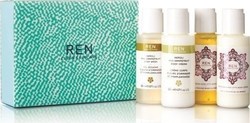 Ren Women's Moisturizing Cleansing Set Mini Body Suitable for All Skin Types with Body Cleanser / Body Cream 200ml