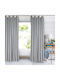 Das Home Curtain with Grommet 2155 Gray 300x280cm