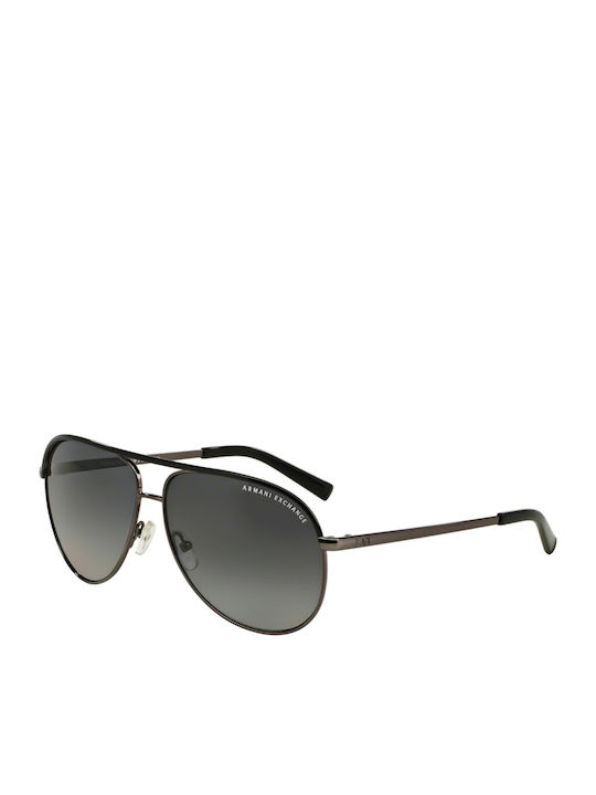 Armani Exchange Мъжки Слънчеви Очилa с Сив Мета...