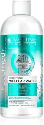 Eveline Purifying Micellar Water Makeup Remover Micellar Water for Normal/Combination Skin 400ml