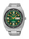 Seiko Recraft Uhr Automatisch mit Gray Metallarmband