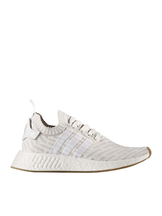 NMD_R2 Primeknit Γυναικεία Sneakers Λευκά