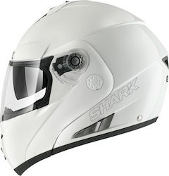 Shark Openline Pinlock Flip-Up Helmet with Sun Visor ECE 22.05 1750gr Prime White HE9650EWHUS