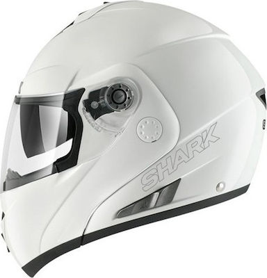 Shark Openline Pinlock Flip-Up Helmet with Sun Visor ECE 22.05 1750gr Prime White HE9650EWHUS