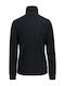 CMP Fleece Sweat Women's Sport Fleece Blouse Long Sleeve with Zipper Black 3G27836-U901