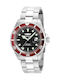 Invicta Pro Diver Ανδρικό Ρολόι 43mm Μπαταρίας με Ασημί Μεταλλικό Μπρασελέ
